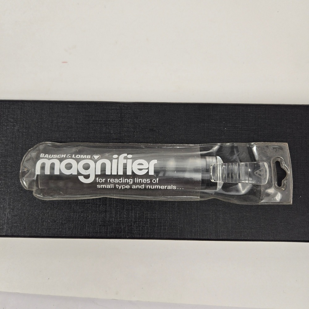 Bausch & Lomb Bar Magnifier with Pocket Clip for Small Type and Numerals Clear